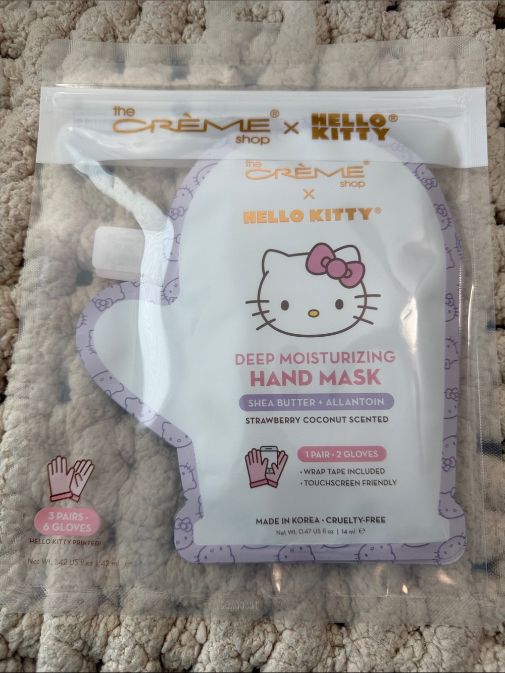 The Creme Shop x Hello Kitty Deep Moisturizing Hand Masks - New